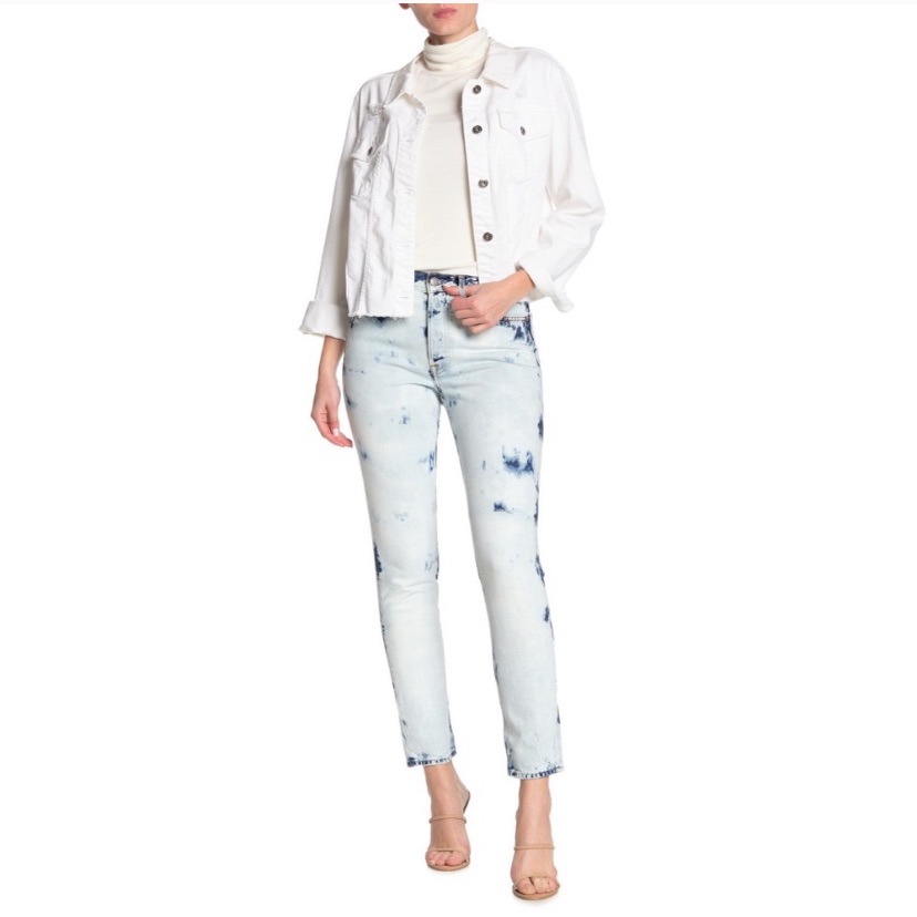 Grlfrnd Karolina Sun Bleach High Rise Skinny Jeans